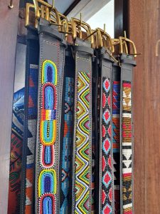 handcrafted beaded belts